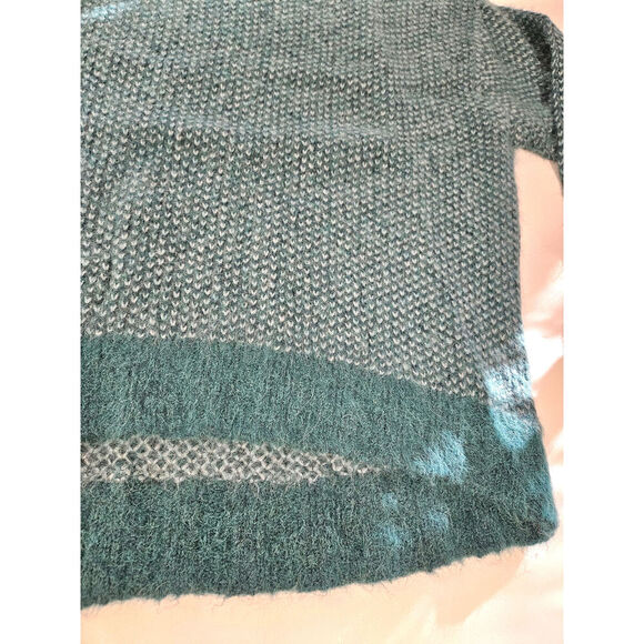 Banana Republic Andi Oversized Sweater Italian Alpaca Nylon Green WOMENS S - Picture 5 of 7